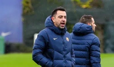 Xavi Hernández, técnico del Barcelona. 