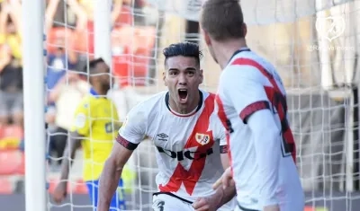 Falcao García, delantero del Rayo Vallecano. 