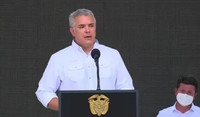 Iván Duque, en Cartagena.