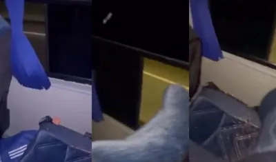 Así quedó el bus de Millonarios.