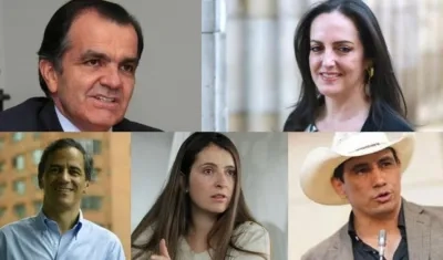 Los candidatos uribistas.
