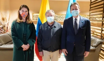 Llegó a Colombia secretario general de la ONU