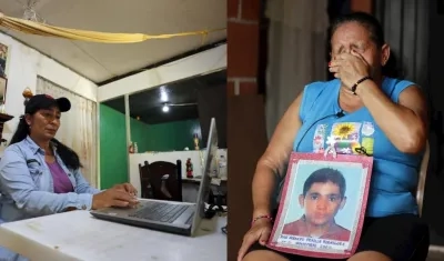 Exguerrillera Yaritza Paniagua y víctima del conflicto.