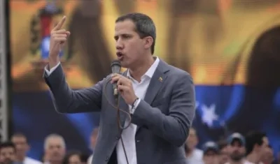 El líder opositor de Venezuela Juan Guaidó.
