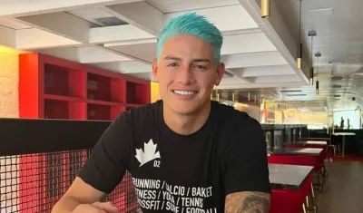 James Rodríguez con su nuevo look