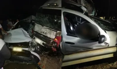 Imágenes del accidente.