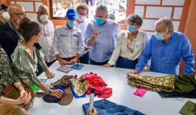El Presidente de la República, Iván Duque y António Guterres.
