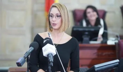 Jennifer Arias, presidenta de la Cámara.