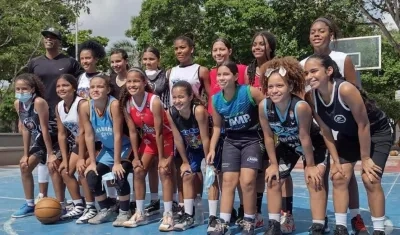 Jugadoras de la Selección Atlántico. 