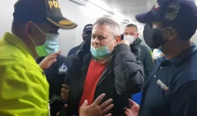 Carlos Mattos tras ser traído desde España. 