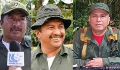 'Ivan Mordisco', 'Gentil Duarte' y 'Jhon 40'. 