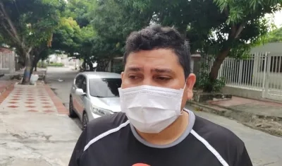 Omar Hernández, familiar de la médica asesinada. 