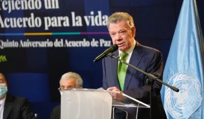 El expresidente de la República, Juan Manuel Santos.