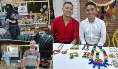Varios de los expositores.