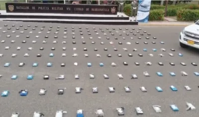 Droga incautada en Juan de Acosta. 