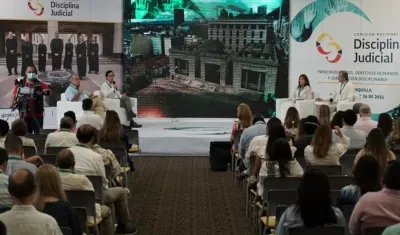Camilo Gómez en el Encuentro de la Comisión Nacional de Disciplina Judicial.