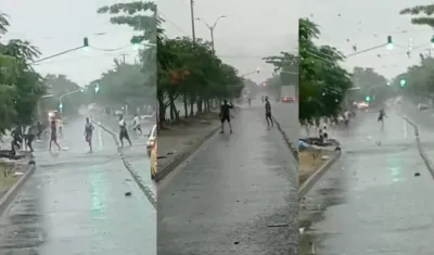 Enfrentamiento de pandillas en la calle Murillo. 