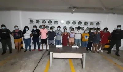 Las capturas fueron realizadas por el Gaula de la Policía. 