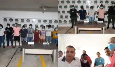 Capturas de presuntos integrantes de 'Los Costeños' y el 'Clan del Golfo' en el Atlántico. 