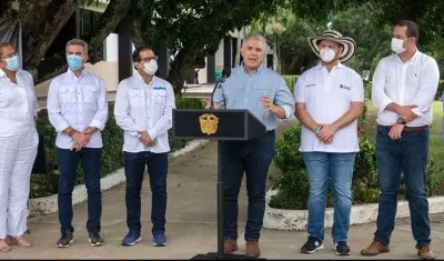 El Jefe de Estado visitó el nuevo centro industrial de Avidesa Mac Pollo, ubicado en el departamento de Córdoba.