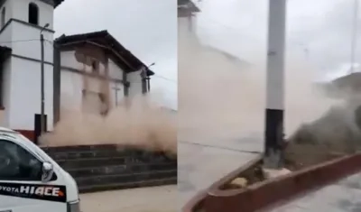 Imágenes del momento del terremoto.