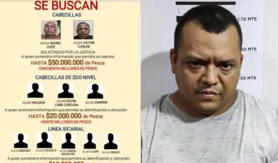Darwin Castillo aparecía en el cartel de los más buscados. 