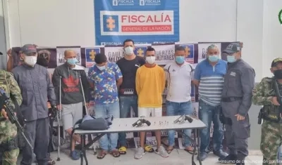 Los presuntos integrantes de la banda 'Los Bronx'. 