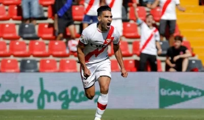 Falcao García, delantero del Rayo Vallecano. 