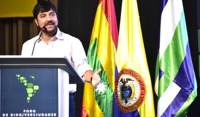 El Alcalde Jaime Pumarejo durante su intervención.