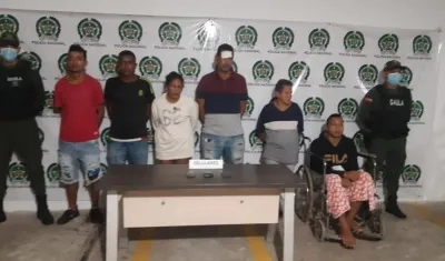 Presuntos integrantes de 'Los Costeños' capturados. 