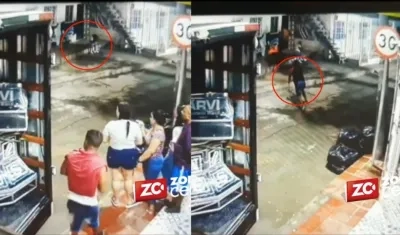 Momento en que ocurrió el ataque a bala en Carrizal. 