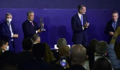 El Presidente Iván Duque y el Rey Felipe VI.