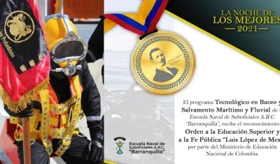 Imagen del reconocimiento.