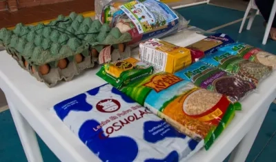 Alimentos que hacen parte del PAE. 