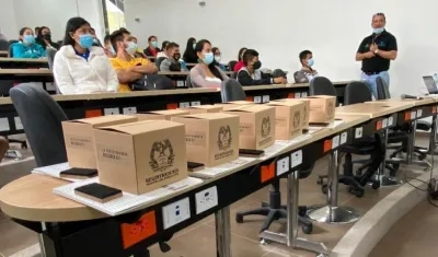 Logística dispuesta por la Registraduría Nacional.