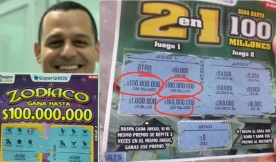 Imagen referencial del 'raspa y listo', con el Gerente Daniel Muñoz.