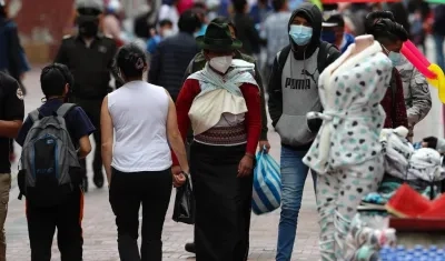 Una calle de Quito, Ecuador. 