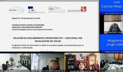 Audiencia sobre Sergio Fajardo.