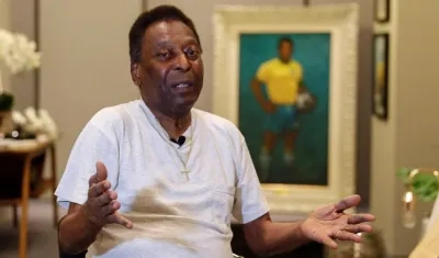 Pelé, exjugador brasileño. 