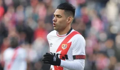 Falcao García, delantero del Rayo Vallecano. 