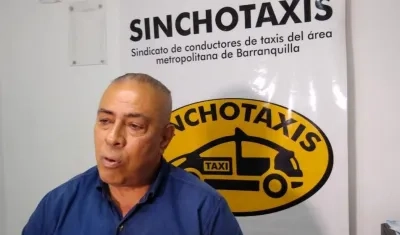 Jorge Guerrero, presidente de Sinchotaxis. 