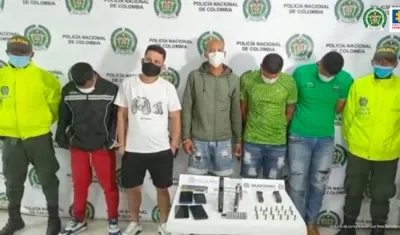 Los hombres fueron capturados en diferentes barrios de Cartagena. 