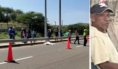 Bernardo Baena López falleció en el lugar del accidente. 