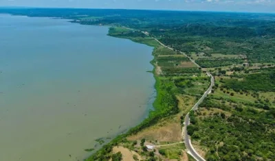 Imagen del Embalse del Guájaro.