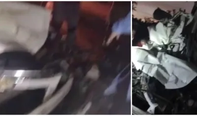 Imágenes del accidente.