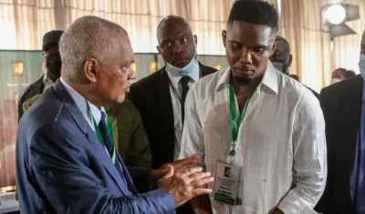 Samuel Eto'o, presidente de la Federación Africana de Fútbol. 