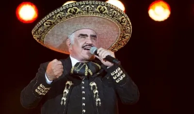 Vicente Fernández, cantante mexicano.
