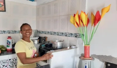 Minelva Cairoza Benavidez, una de las beneficiarias.