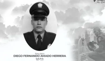 Patrullero Diego Amado Herrera. 