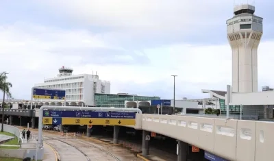 Aeropuerto internacional Luis Muñoz Marín en San Juan.